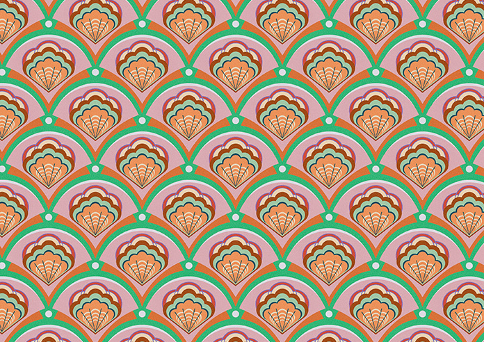 Deco Sea Shells, Strawberry - Twist&Fit Roman Blind - Image 7